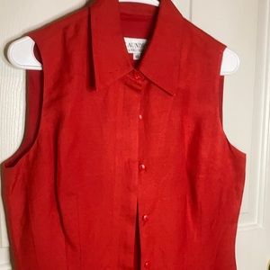 Laundry by Shelli Segal Sleeveless Top Womens Red Dress Size 12